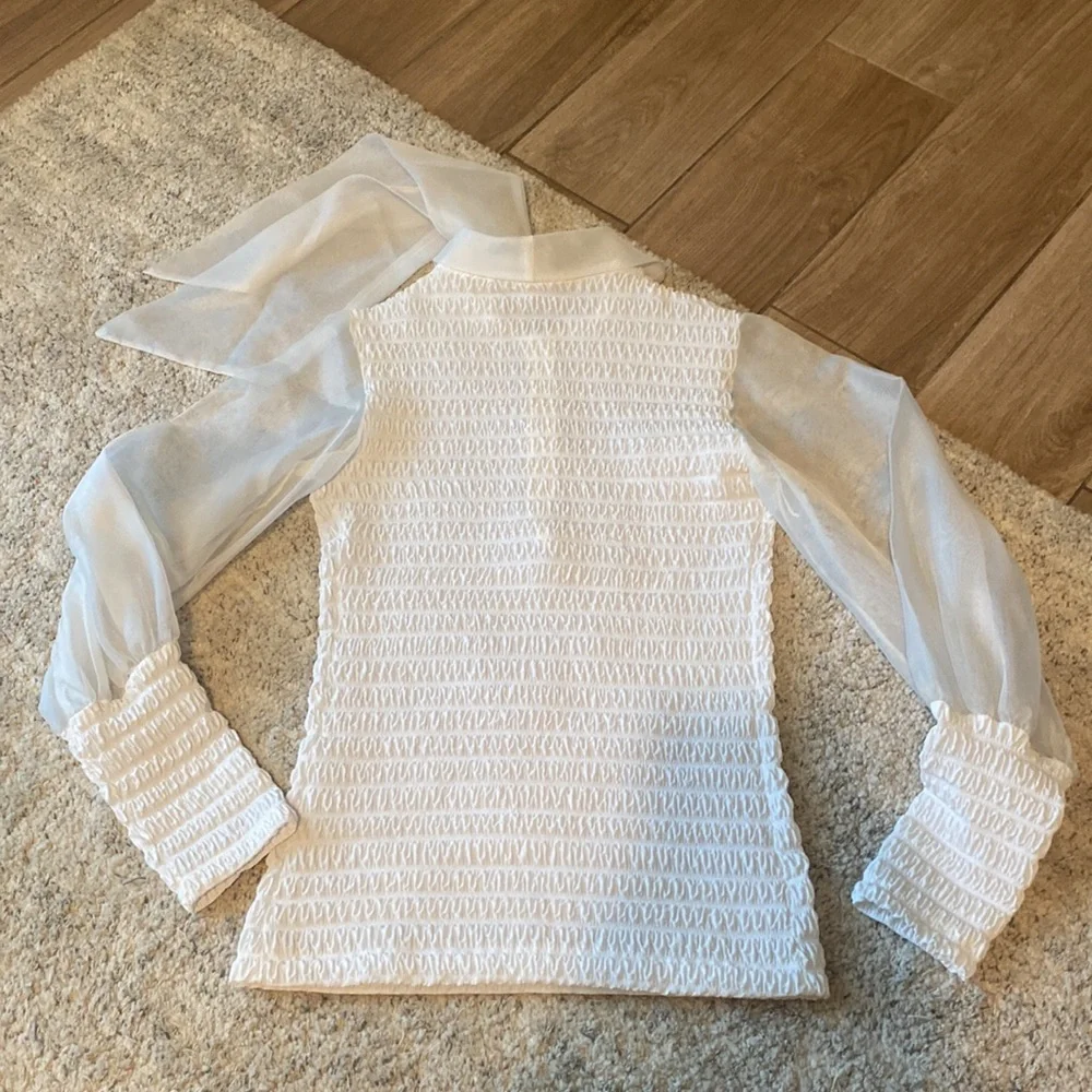 Vintage sheer arm blouse - Picture 8 of 10